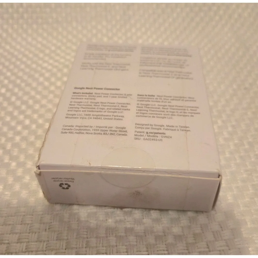 Google Nest Power Connector C-Wire Substitute GA02493-US White GVNZ4